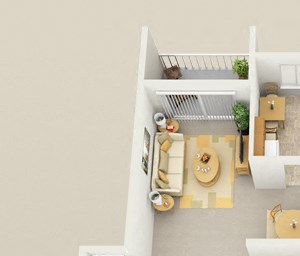 4 Bedroom with Den Floorplan 4 Bedroom with Den Floorplan at Foxridge Apartment Homes by HHHunt, Virginia